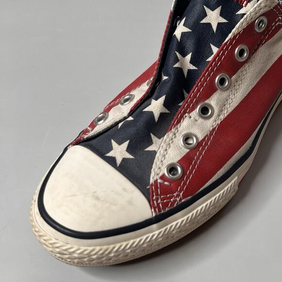 Converse All Star Lo Sneakers USA FLAG Junior Size 5 Shoes - Picture 2 of 16